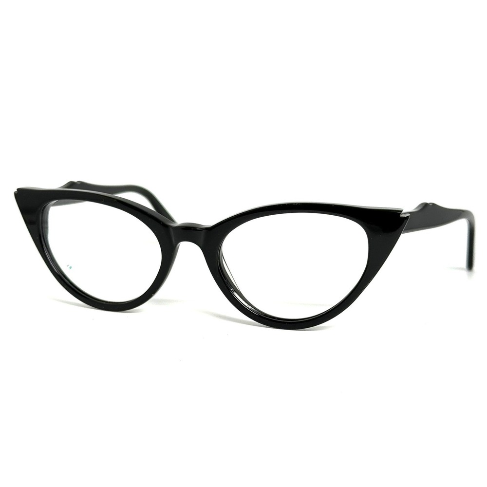 Darylynn Eyewear Amazing Anya Black Cat Eye Glasses Frames Italy 52-20-140